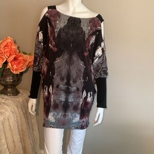 Eva Varro side ruched tunic/mini dress Small